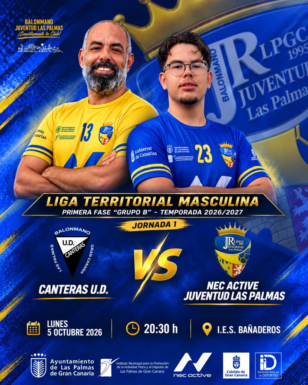 COMIENZA EL RETO: EL NEC ACTIVE JUVENTUD LAS PALMAS DEBUTA EN LA LIGA TERRITORIAL MASCULINA