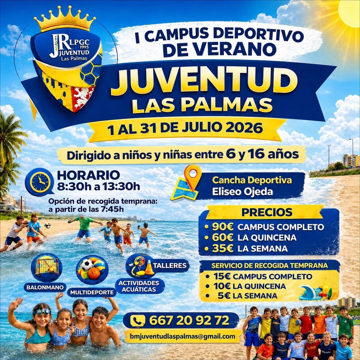 I CAMPUS DEPORTIVO DE VERANO "JUVENTUD LAS PALMAS"