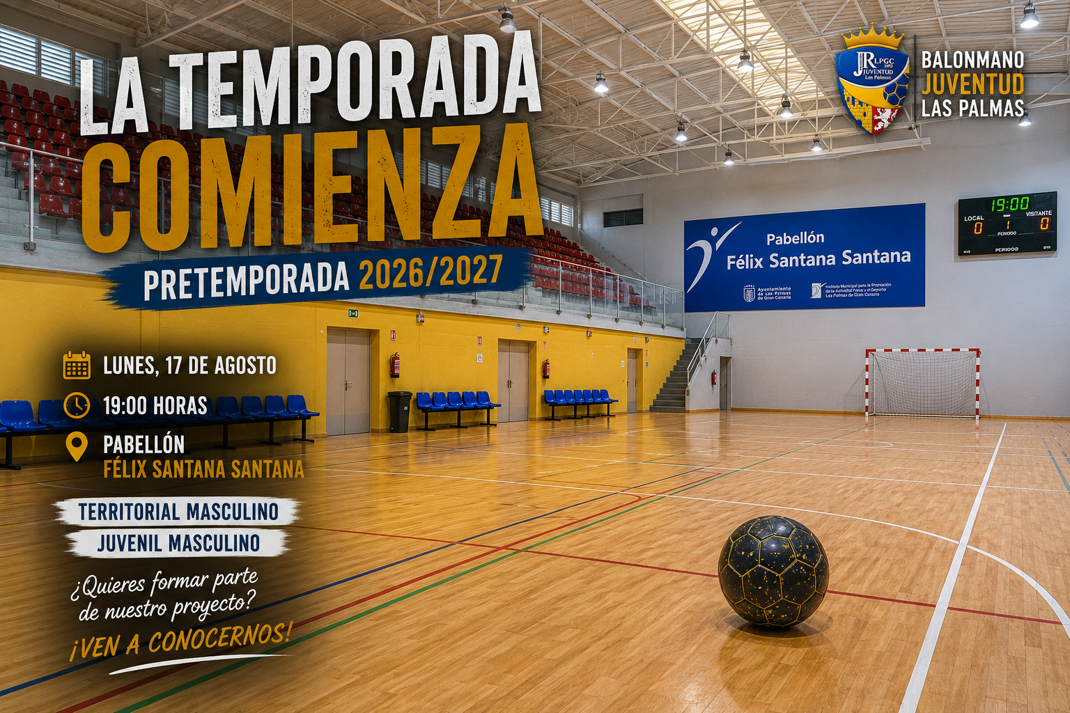 LA TEMPORADA COMIENZA: EL TERRITORIAL MASCULINO Y EL JUVENIL MASCULINO INICIAN LA PRETEMPORADA 2026/2027