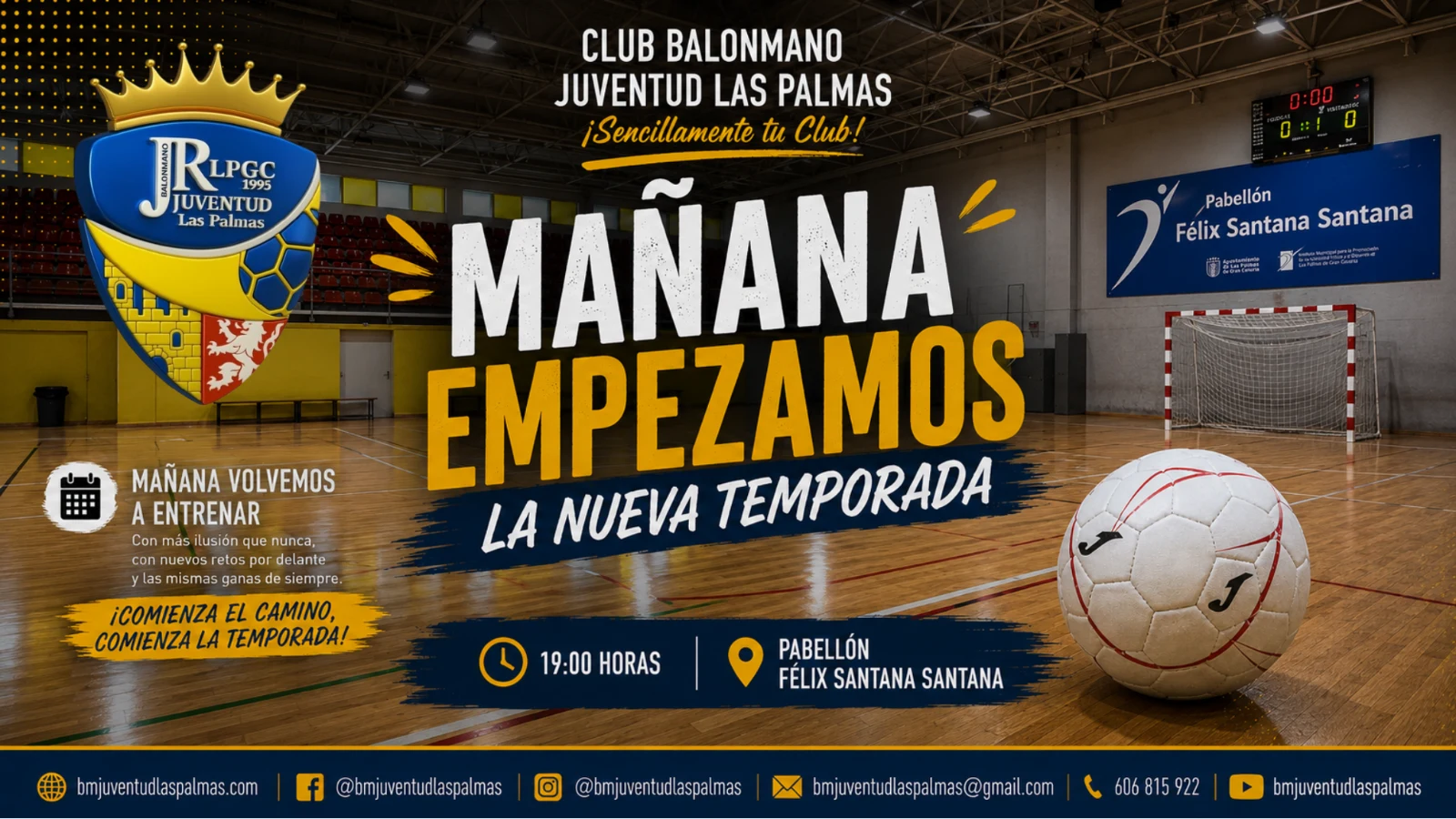 MAÑANA EMPEZAMOS LA NUEVA TEMPORADA