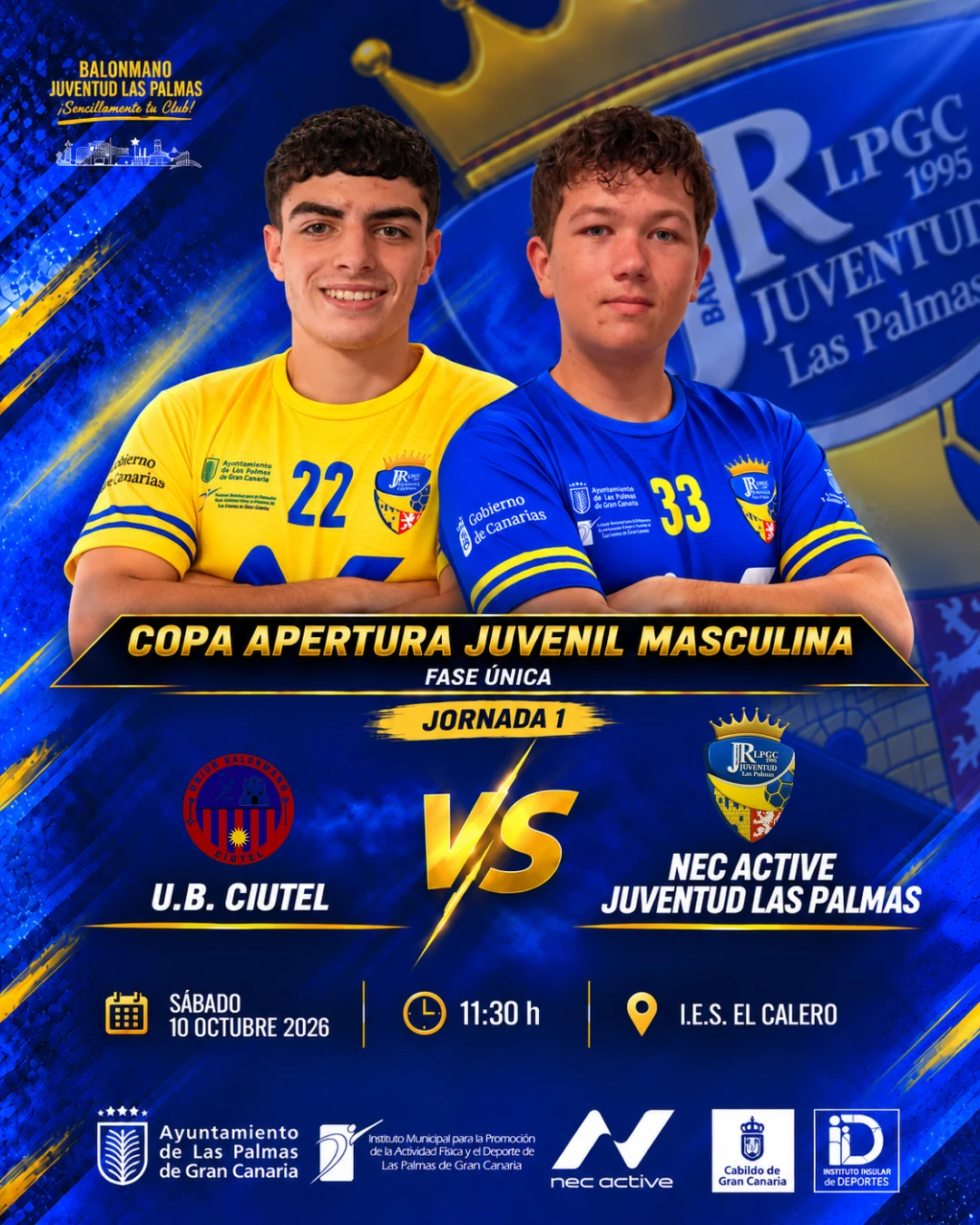 NUESTRO JUVENIL MASCULINO INICIA LA COMPETICIÓN OFICIAL CON ILUSIÓN Y AMBICIÓN